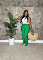 Let’s stay lit pants (Green)