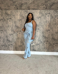 The Out Of My Pockets Denim Jumpsuit