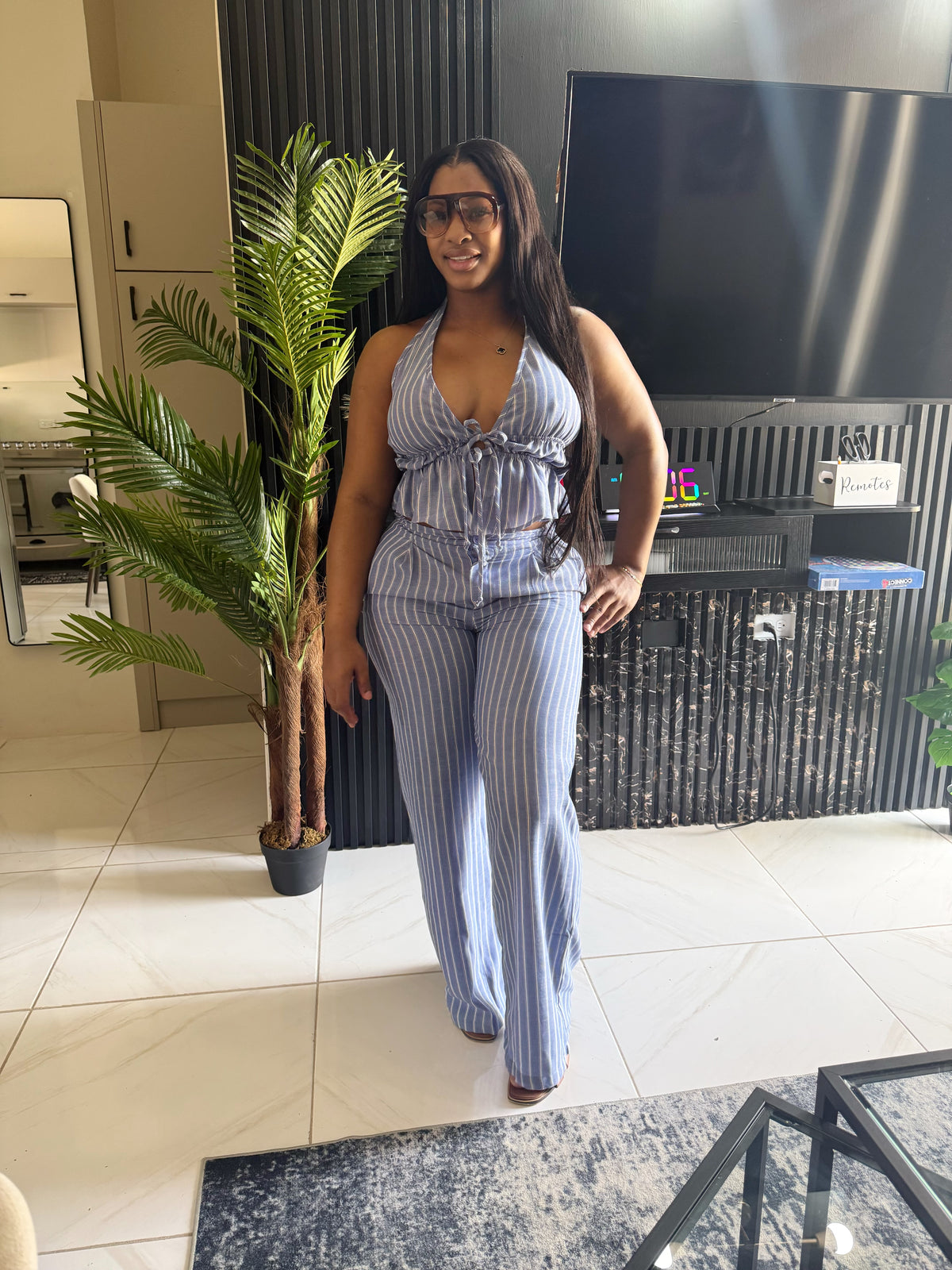 Meilas Linen Pants Set